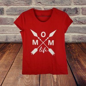 NEW Red MOM LIFE Tee